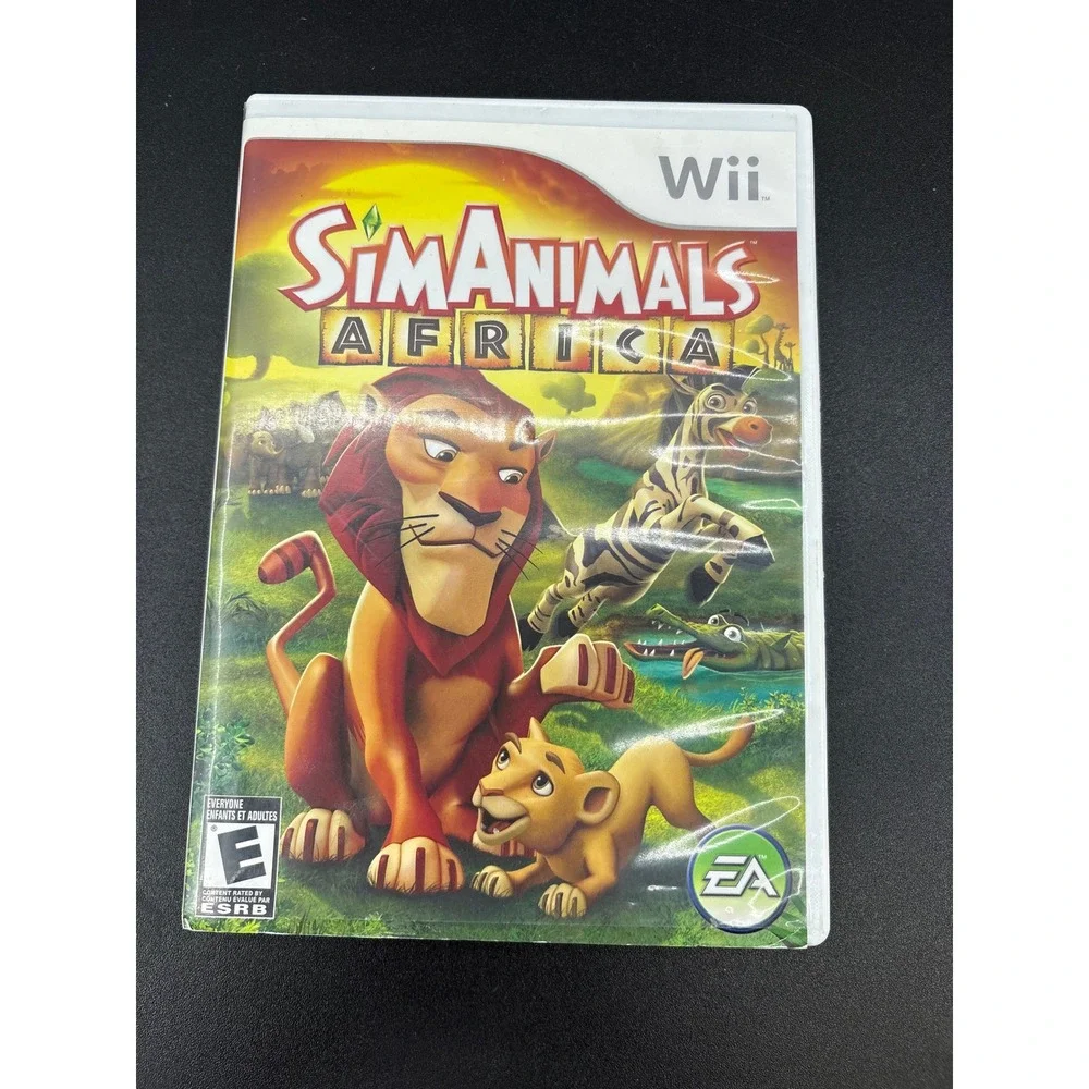 SimAnimals Africa Nintendo Wii EA Games Complete CIB Lion Zebra Gorilla